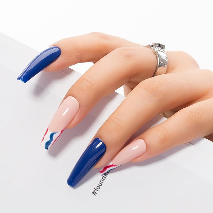 MAYCHAO 15ML Gel Nail Polish 1Pc Night Blue Gel Polish Soak Off UV LED Royal Blue Nail Polish Nail Art Starter Manicure Salon DIY at Home, 0.5 OZ