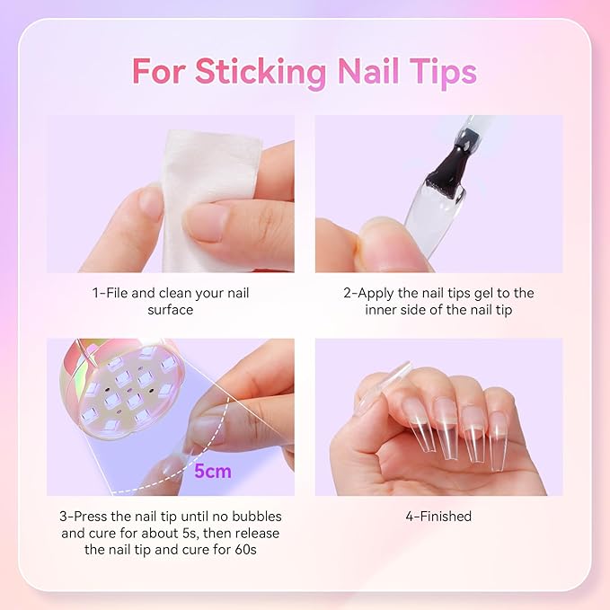 Makartt UV LED Nail Lamp - Gooseneck UV Light for Nails Cordless Rechargeable USB 39W Dryer LED Lamp with Auto Sensor 4 Timer Settings Fast Curing for Nail Art Polish (Glazed Pink)