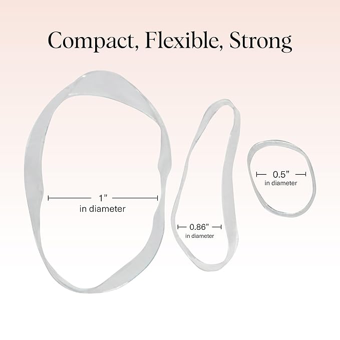 Kitsch Hair Ties No Damage for Kids, Teens and Women - Rubber Bands for Hair Styling | No Snag Hair Elastics | Daily Hair Accessories | Ideal Gifts for Women - 500pcs (Clear)