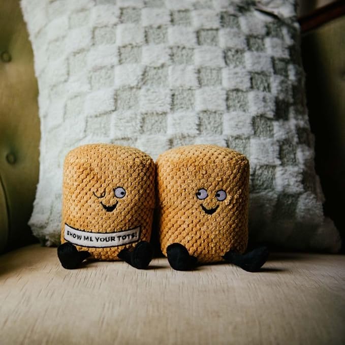 Punchkins Tater Tot Plushie - Show Me Your Tots! Sassy Tater Tot Potato Plush, Perfect Potato Themed Gift, Food Plush Toy for Gifting