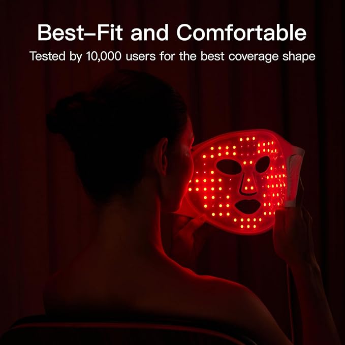 MEGELIN Upgrade Led Red Light Therapy Mask