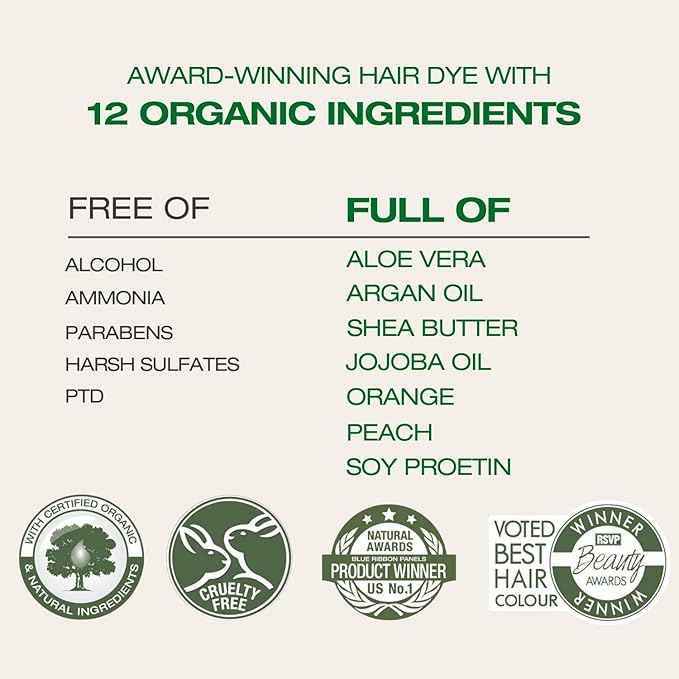 Naturigin Permanent Hair Color for Women - 10.2A Light Ash Blonde, Ammonia-Free Vegan Hair Dye with 100% Gray Coverage, Long-Lasting, Nourishing & Salon Quality Results