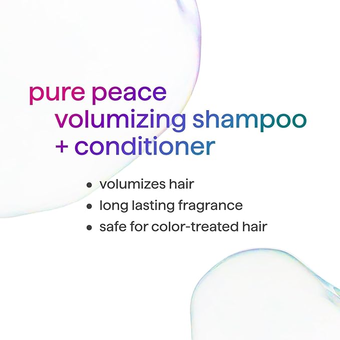 Method Volumizing Shampoo, Pure Peace with Rose, Peony, and Pink Sea Salt Scent Notes, Paraben and Sulfate Free, 14 oz (Pack of 1)