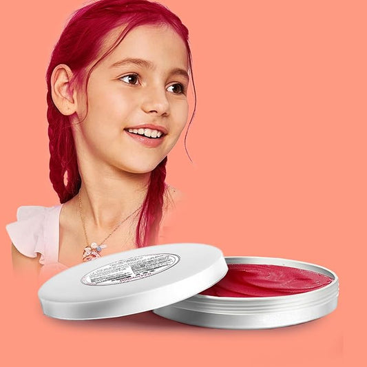 Red Hair Color Wax, Temporary Hair Color Wax, Temporary Hair Dye for Dark Hair, Washable, Kids, Halloween, Cosplay, Party, Girls