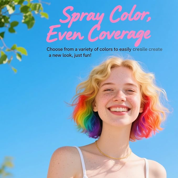 Temporary Hair Dye, Hair Color Spray for Women and Kids, Washable Purple Hair Spray, One-Time Use, Non-Sticky Root Touch Up, Natural Hair Color Wax for Party, Cosplay, Halloween, Christmas (Red)