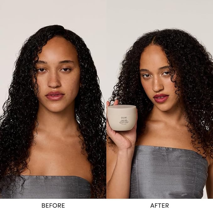 OUAI Thick Hair Mask - Deep Conditioning Hair Mask with Almond Oil, Olive Oil, & Hydrolyzed Keratin to Restore Damaged Strands - Phthalate & Paraben Free (8 fl oz)