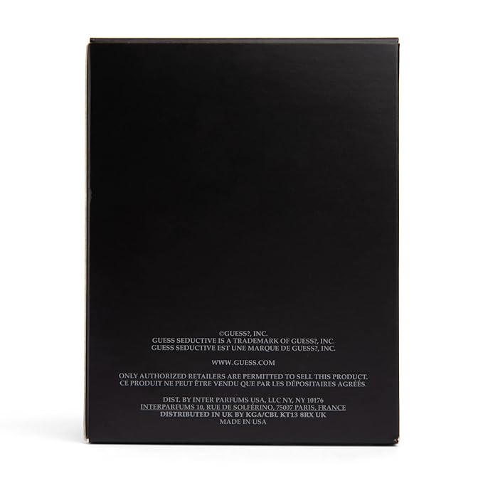 Guess Seductive Homme Noir 3.4 oz EDT Spray RETAIL