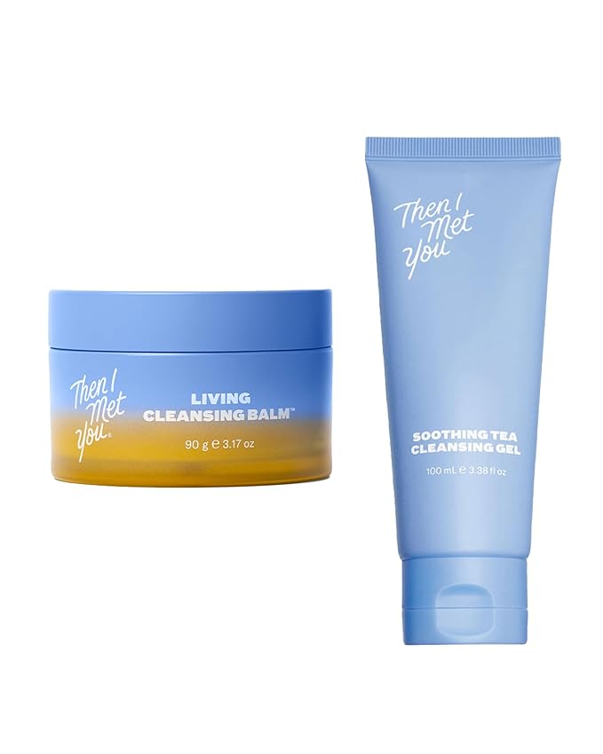 Then I Met You The Cleansing Duo Set with Living Balm Oil Cleanser & Soothing Tea Cleansing Gel Water Cleanser