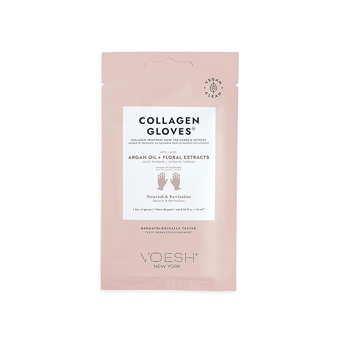 VOESH Collagen Gloves, Vegan Hand Masks, Variety 5 Pack, Moisturizing Hand Mask, Lotion Gloves, Hydrating Gloves, Hand Care, Spa Manicure Gloves, Dry Hand Treatment