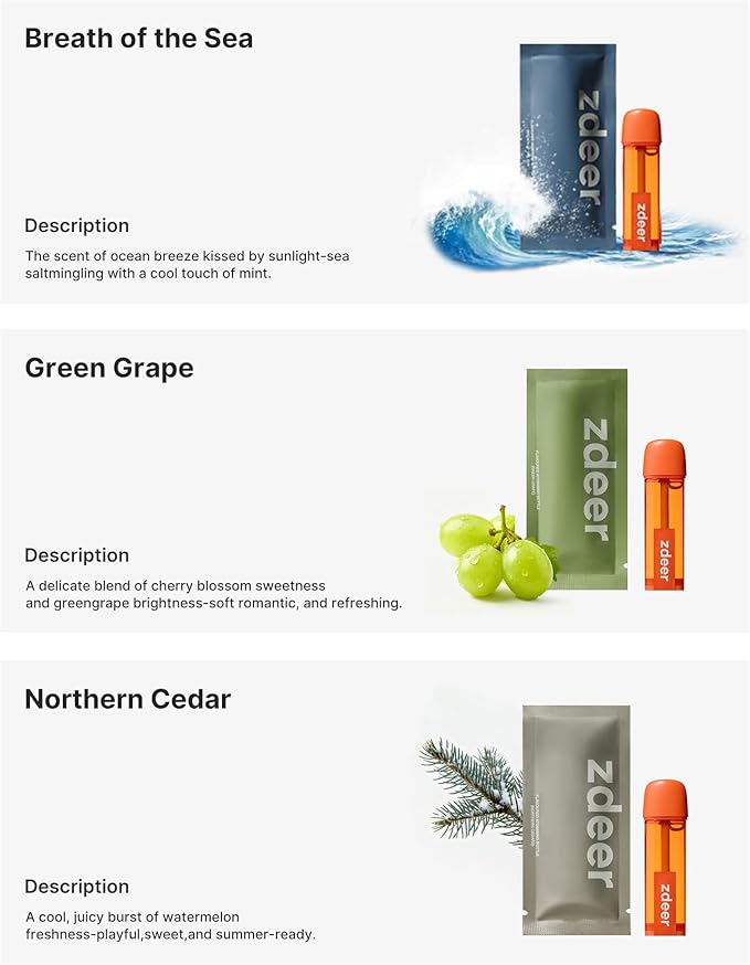 Smart Electric Oral Spray - Probiotic Mouth Spray Fresh Breath, Alcohol Free Breath Spray for Bad Breath, Rechargeable, Travel Size, Various Flavors with 3 Flavors Cartridges