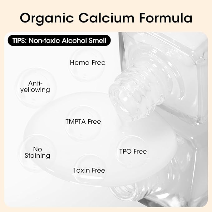 GELLEN Clear Nail Polish Base Coat Sheer Tinted Milky White, Natural Color Regular Nail Polish, Calcium Formula Strengthens Nails, Enhances Nails Natural Look, Quick Air Dry, Hema Free, Non-toxic