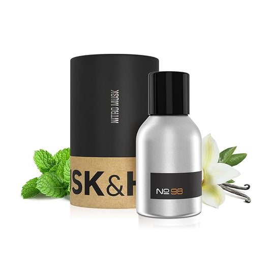 Musk and Hustle Impression of Eros, No. 98, 1.5oz of Pure Concentrated Oil Cologne, Cologne for Men, Crafted in USA Using the Finest Ingredients