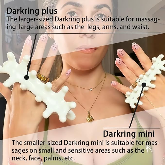 DARKRING Pressure Point Massage Tool - gua sha Facial and Trigger Point Tissue Massage Tool for Fascia Relief Blaster Set