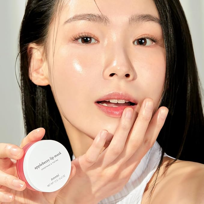 NOONI Vegan Applebutter Lip Mask Overnight – Hydrating Lip Balm & Butter with Shea Butter & Vitamins | Soothing Moisturizer, Softening Treatment for Dry Lips, Stocking Stuffers, 0.42 oz