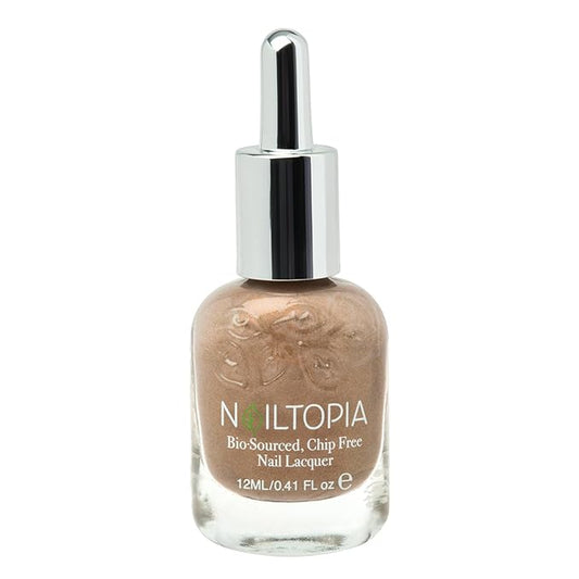 Nailtopia Bio-Sourced, Chip Free Nail Lacquer - All Natural, Strengthening Biotin and Superfood-Infused Polish - Chip Resistant Formula - Quick-Dry, Long Lasting Wear - Tira-Miss-You - 0.41 oz