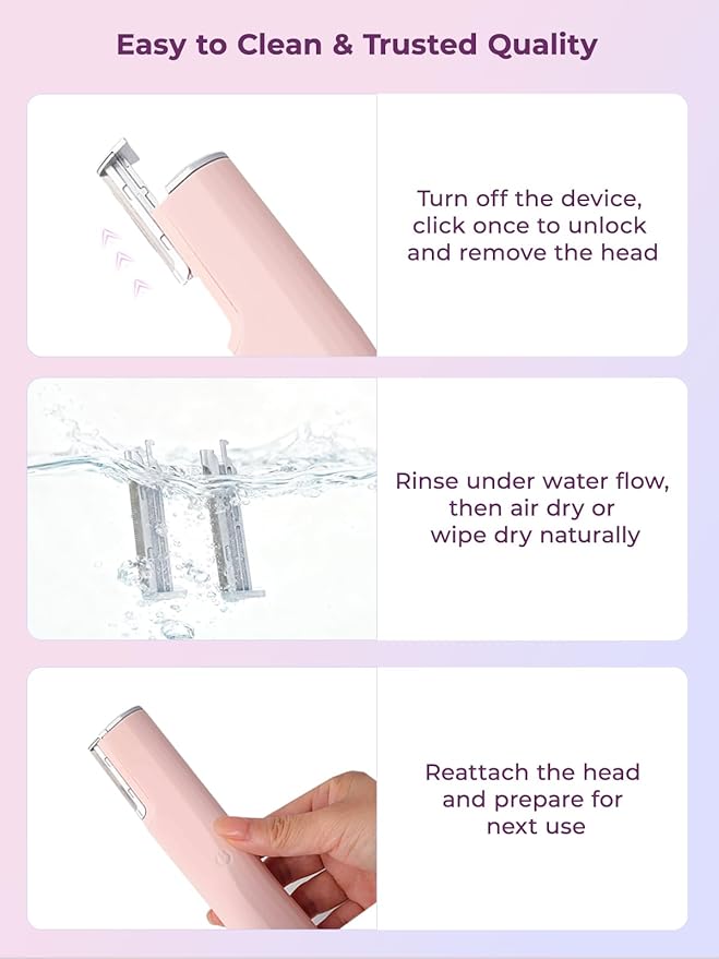 Electric Dermaplane Razor for Women Face – 2-Speed Sonic Hair Removal Tool, USB-C Rechargeable Razors for Women, Safe Anti Peach Fuzz & Dead Skin Remover with 5 Replaceable Heads