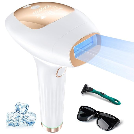 Hair Removal with Cooling, Painless IPL Hair Removal Device for Women and Men, at-home Hair Remover for Armpits, Legs, Face, and Bikini Line