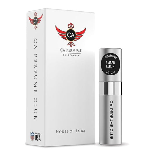 CA Perfume Impression of Amber Elixir for Women & Men Eau De Parfum Spray Long Lasting Oriental Perfume (0.27 Fl Oz / 8ml)