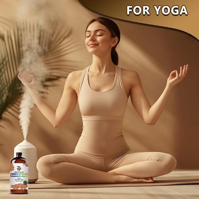 Sandalwood Essential Oil (16 oz / 480 ml) – Sandalwood Oils for diffusers, humidifiers, Home Baths, Cleaning Products, Yoga, DIY Soaps and DIY Scented Candles