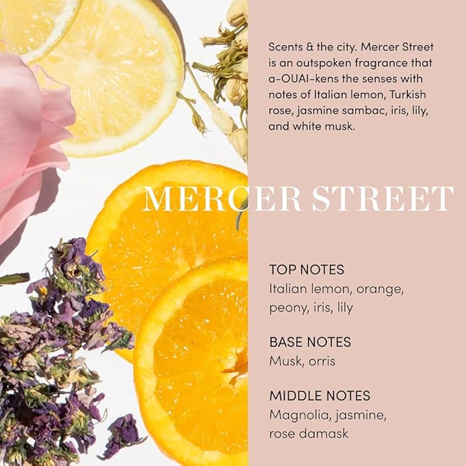 OUAI Thick Hair Shampoo & Conditioner Set, Travel Size - Moisturizing Shampoo & Conditioner - With Keratin, Marshmallow Root, Shea Butter & Avocado Oil - Sulfate, Paraben & Phthalate Free (3 Oz)