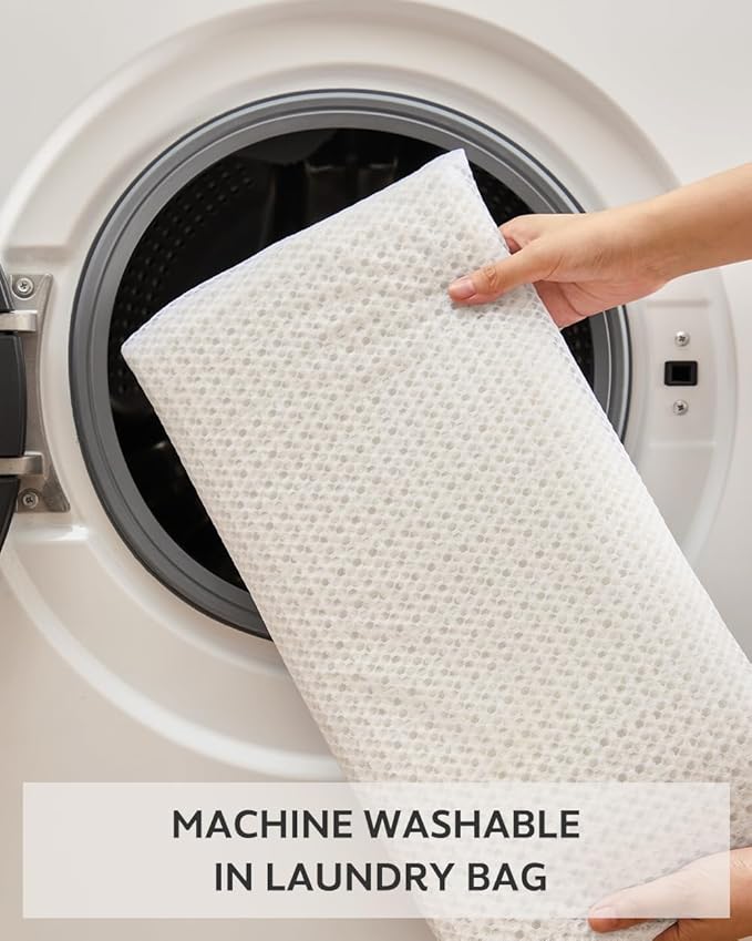 tchdio Waffle Bath Mat-Runner Rug, Super Absorbent Non Slip Bath Mats for Bathroom Machine Washable Long Rugs with Tassels, Bath Rugs for Bathroom Floor Beside Tub, 2' x 4'(24" x 48")