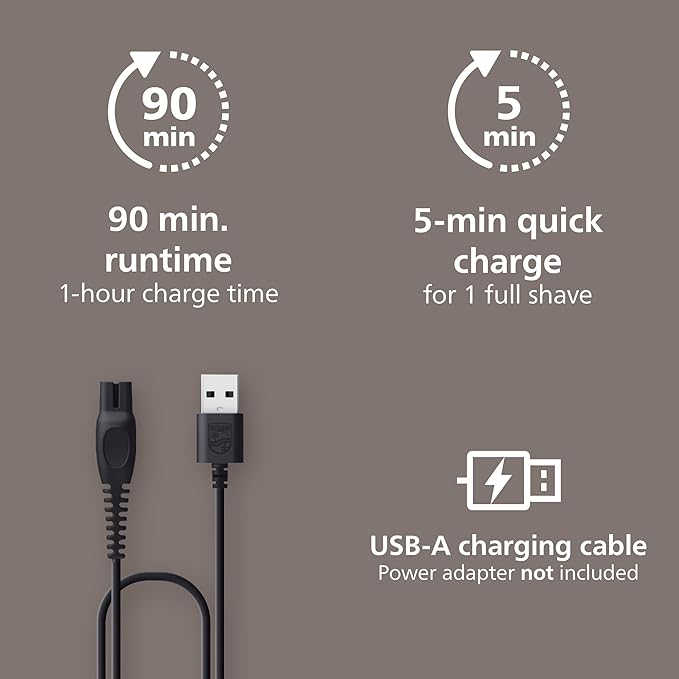 Philips Norelco Head Shaver Pro 9000 Series - Skull Shaver for Men and Women, 360° Flexing Head & ComfortCut Blades for Clean Shave, Gentle on Skin, Model HS9980/40