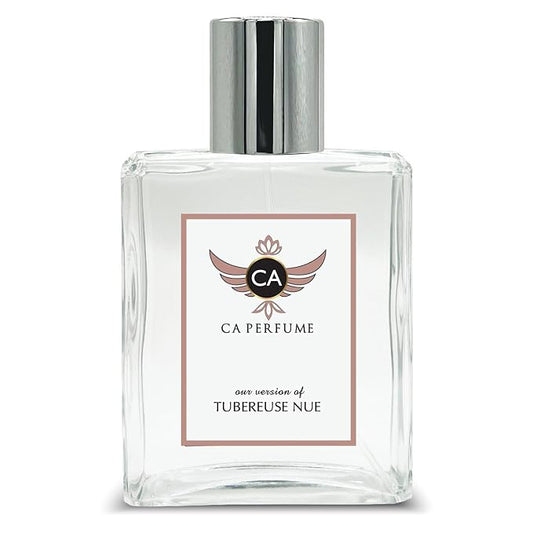 CA Perfume Impression of Tubereuse Nue for Women and Men Eau De Parfum Amber Floral Scent Long Lasting Unisex Fragrance Signature Scent for Day and Night Wear 3.4 Fl Oz 100ml
