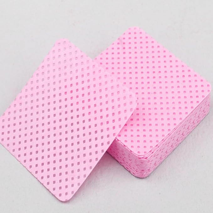 200PCS Disposable Lint-Free Cotton Pads for Nail Polish, Eyelash Glue Remover, Cleaning Manicure Tools, 48x48mm
