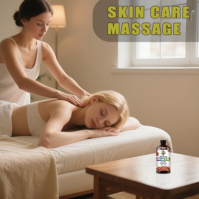 Myrrh Essential Oil (4 oz/120 ml) — Myrrh Oils for Aromatherapy, diffusers, humidifiers, Home fragrances, DIY Skincare, soap Making, DIY Candle, Relaxation, Yoga, and Meditation