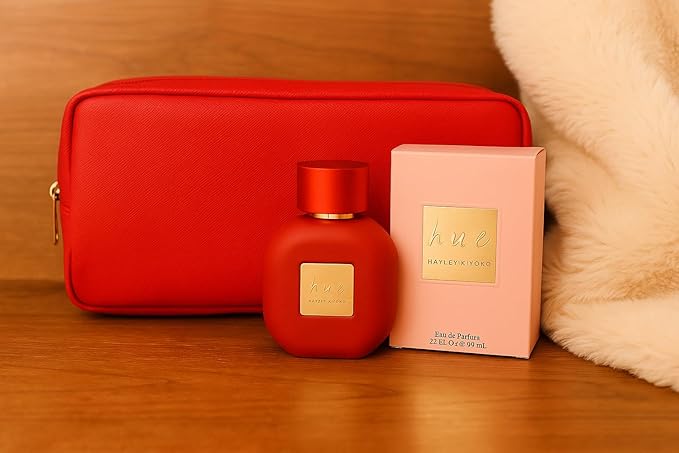Hayley Kiyoko HUE Eau De Parfum Gift Set – 2.2 oz EDP Spray + Red Toiletry Bag | Luxury Women’s Fragrance, Long-Lasting Floral Scent, Gift for Her