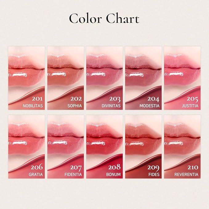 DINTO Blur-Glowy Lip Tint - Glossy Finish, Hydrating, Long Lasting, Lightweight Texture, Non-Sticky, Vegan & Cruelty-Free, K beauty (211 Venus, 0.11 fl.oz) (30 colors)