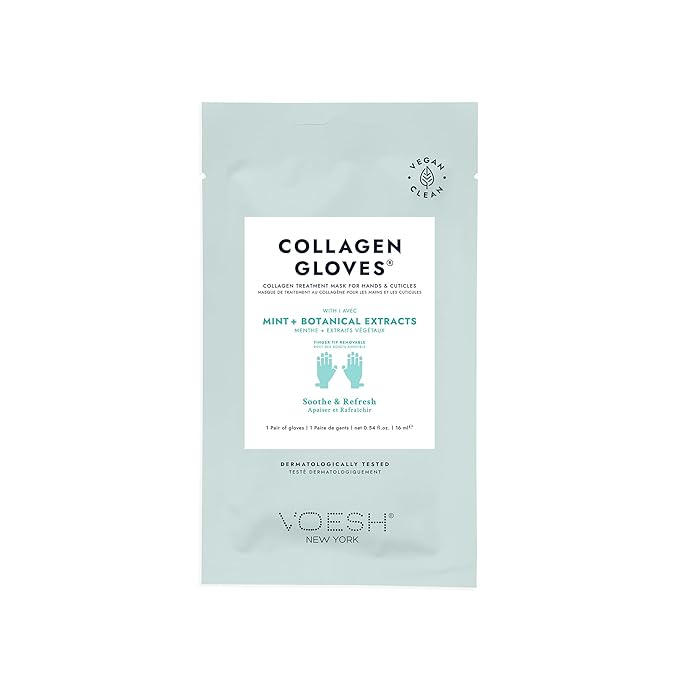 VOESH Collagen Gloves, Vegan Hand Masks, Variety 5 Pack, Moisturizing Hand Mask, Lotion Gloves, Hydrating Gloves, Hand Care, Spa Manicure Gloves, Dry Hand Treatment