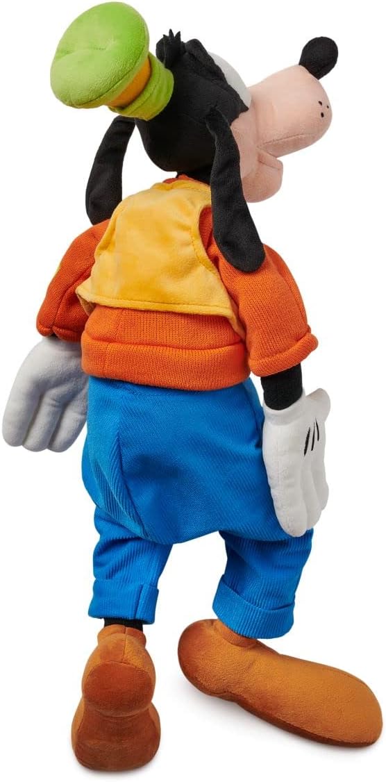Disney Store Official Goofy Medium Soft Toy for Kids, Cuddly Character with Fuzzy Texture and Embroidered Details, Patched Trousers and Felt Teeth,Disney Plushy Suitable for All Ages