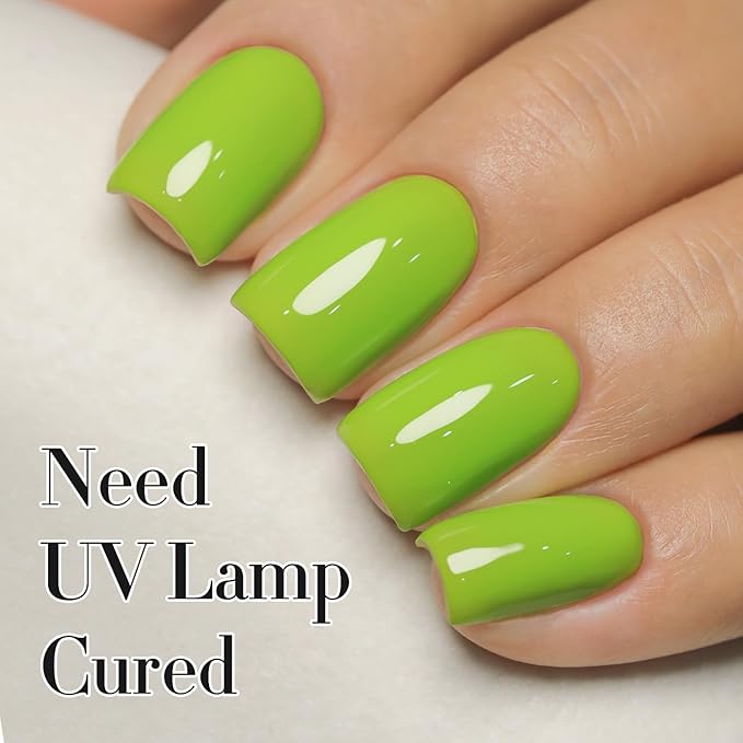 Double Rhythm 15ML Gel Nail Polish Pure Sheer Same Color Same Bottle Soak Off Gel Polish Art Manicure Salon DIY at Home for Women (Light Green-A1068)