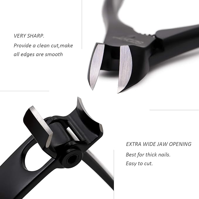 SZQHT Podiatrist Toenail Clippers Set, Professional Toe Nail Clippers for Thick & Ingrown Nails Cutter for Men,Women,Seniors,Heavy-Duty Manicure Set Pedicure Kit for Elder