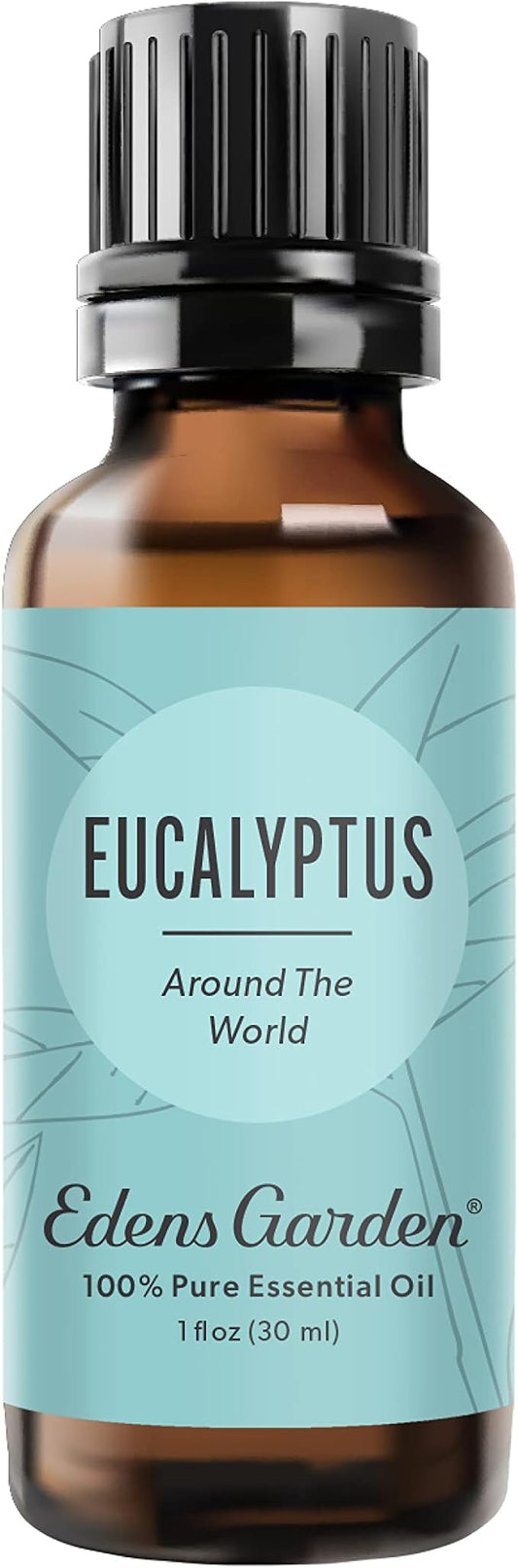 Edens Garden Eucalyptus Around The World Essential Oil- 100% Pure Premium Grade, Undiluted, Natural, Therapeutic, Aromatherapy, The Best for Diffuser, Candle, Laundry, Humidifiers 30 ml (1 fl oz)