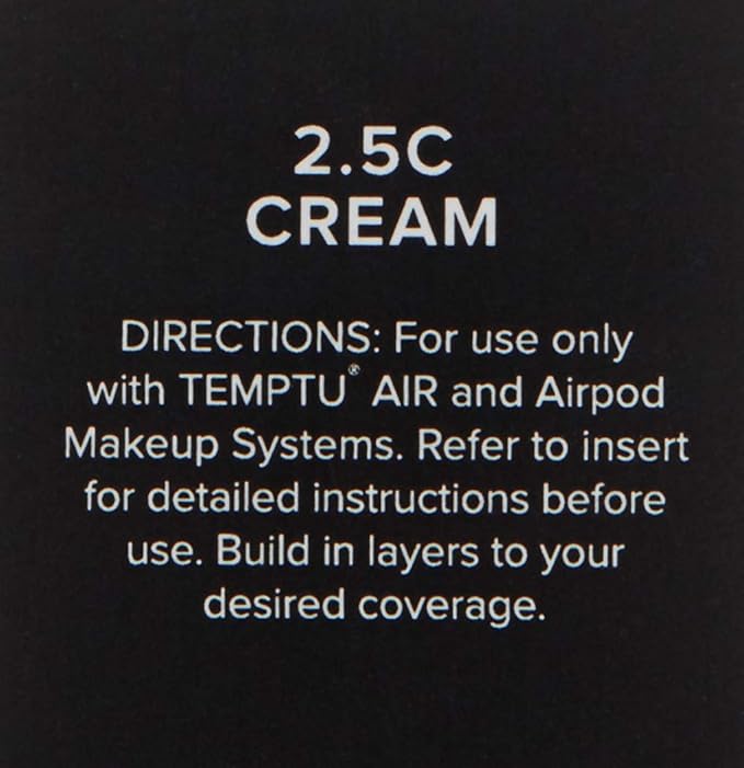 TEMPTU Perfect Canvas Airbrush Foundation Airpod: Anti-Aging Long-Wear Makeup, Buildable Coverage Semi-Matte, Natural Finish