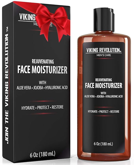 Viking Revolution - Natural Moisturizer Cream for Skincare, Anti Wrinkle & Anti Aging Facial Cream/Lotion, Mens Face Care