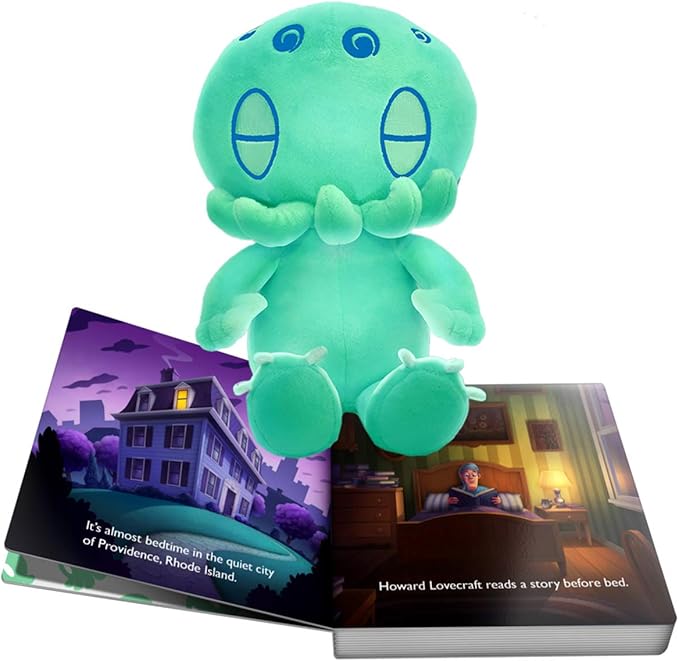 C is for Cthulhu Sweet Dreams Cthulhu & Glow-in-The-Dark Plush Bedtime Bundle (Baby Plush (6 inches))