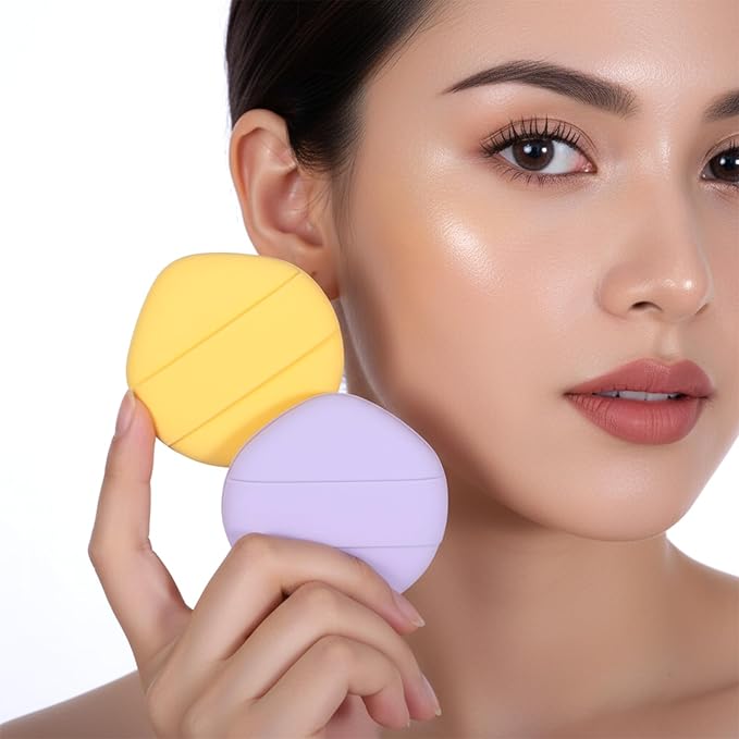 4 Packs Foundation Sponge, Makeup Sponge Set for Liquid, Cream, and Powder, Non-Absorbent & Fast Blending, Fluffy & Bouncy