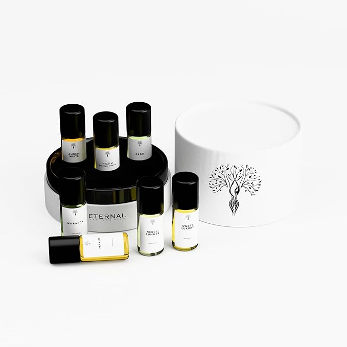 Eternal perfume oils - Discovery Set5 (7 x 5ml/1.18 fl. oz) - Testing Sampler Fragrances - Diverse Fragrance Collection - Inspired by Luxury Scents - Long-Lasting - Perfumes Sample Collection