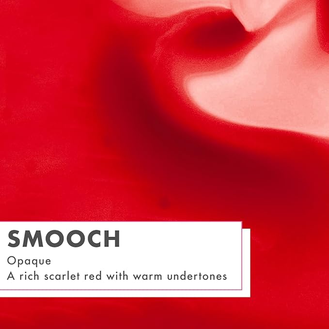 Olive & June Quick Dry Nail Polish | Instant, Fast-Drying, Smudgeproof Color | 15-free, Vegan, Cruelty-Free Formula | Lasts up to 5 Days | Salon-Quality Manicure, Pedicure at Home | Smooch Scarlet Red