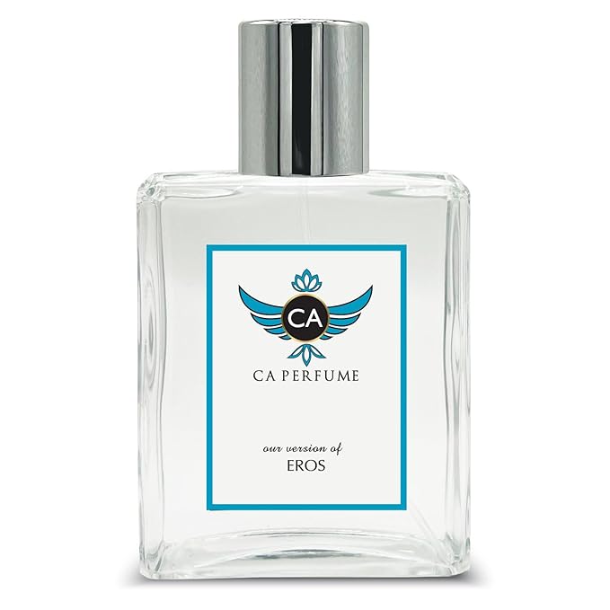 CA Perfume Impression of Eros for Men Aromatic Fougere Scent Long Lasting Cologne for Men Signature Scent for Day and Night Wear 3.4 Fl Oz 100ml