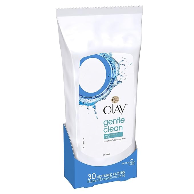 Olay Wet Cleansing Towelette, 30 Count (Pack of 12)