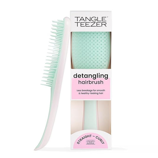 Tangle Teezer Ultimate Detangler Brush for Wet & Dry Hair, Eliminates Knots & Reduces Breakage for All Hair Types, Baby Pink & Mint