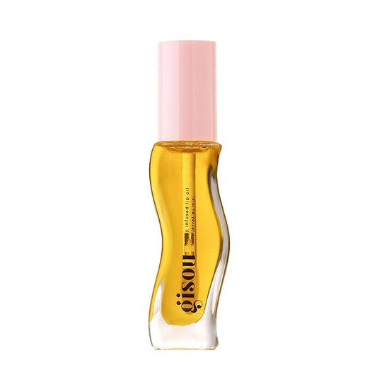 Gisou Honey Infused Hydrating Lip Oil, Nourishing Lip Moisturizer for Dry Lips, 0.27 fl oz (Fresh Honey)