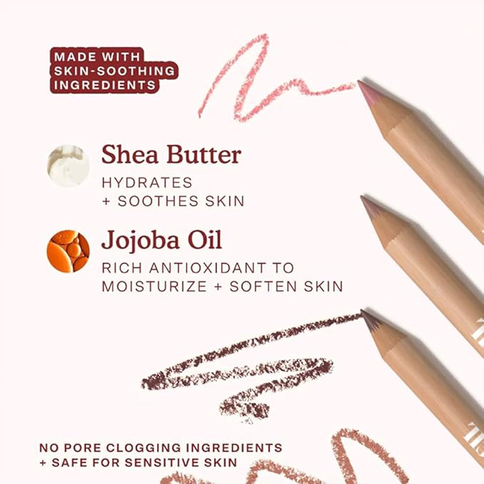 6pcs Nude Lip Liner Makeup Set - Waterproof & Smudge-Proof Matte Pencil, Long-Lasting & Durable, Smooth & Easy Glide, Non-Smudge, Contouring, Filling & Layering (SKETCH-ROAST, 6 Count (Pack of 1))