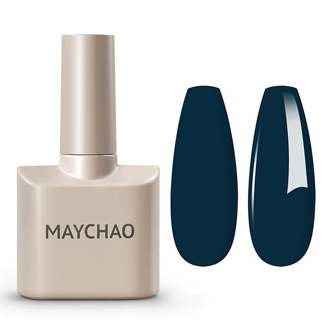 MAYCHAO 15ML Gel Nail Polish 1Pc Green Blue Gel Polish Soak Off UV LED Nail Polish Nail Art Starter Manicure Salon DIY at Home, 0.5 OZ