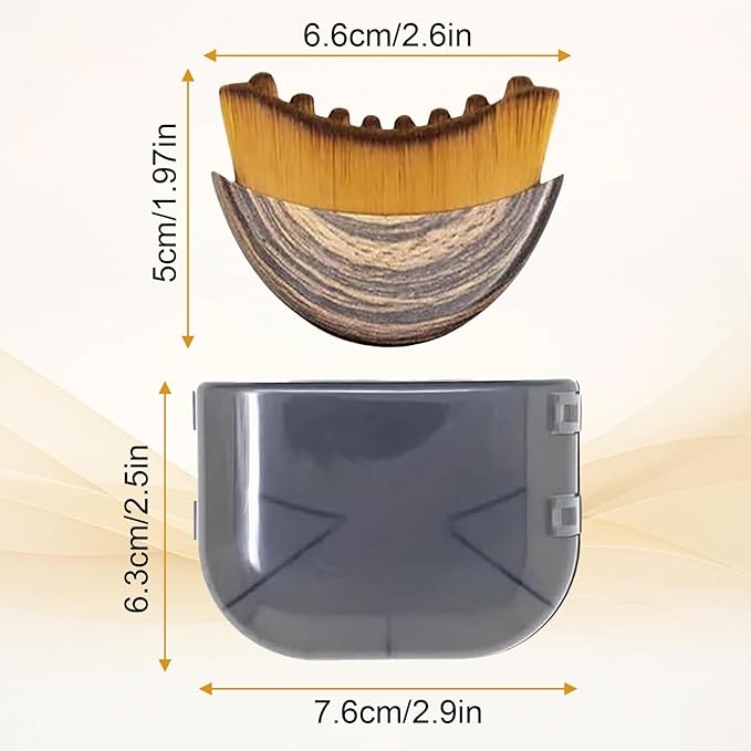 Lymphatic Contour Face Brush, 3 PCS Lymphatic Drainage Brush, Soft Bristles Lymphatic Drainage Massager, Portable Ergonomic Beauty Tool with Travel Case, Suitable for All Skin Types