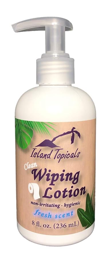 Wiping Lotion | Experience Clean With Less Toilet Paper | 8 Fl Oz Bottle (Fresh Scent)
